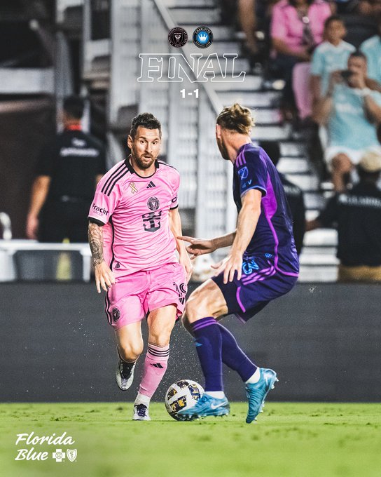 Kết quả MLS Mỹ: Inter Miami 1-1 Charlotte FC