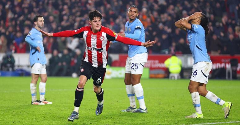 Match Report and Player Ratings: Brentford 2-2 Manchester City (Premier League)