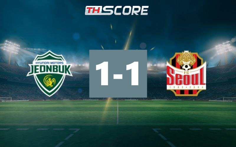 รายงานผลการแข่งขัน K League Classic: ชอนบุก ฮุนได มอเตอร์ส เสมอ เอฟซี โซล 1-1