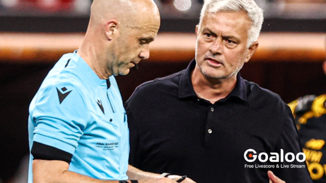 Referee Anthony Taylor was harassed by Roma fans in the airport