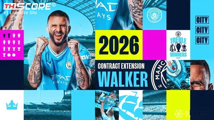 ทางการ!!!ไคล์ วอล์คเกอร์ ต่อสัญญากับแมนเชสเตอร์ ซิตี้ จนถึงปี 2026