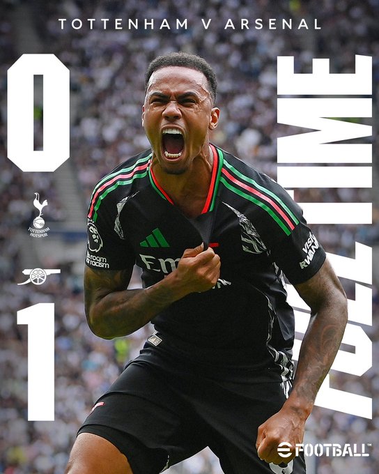 FT: Tottenham Hotspur 0 - 1 Arsenal
