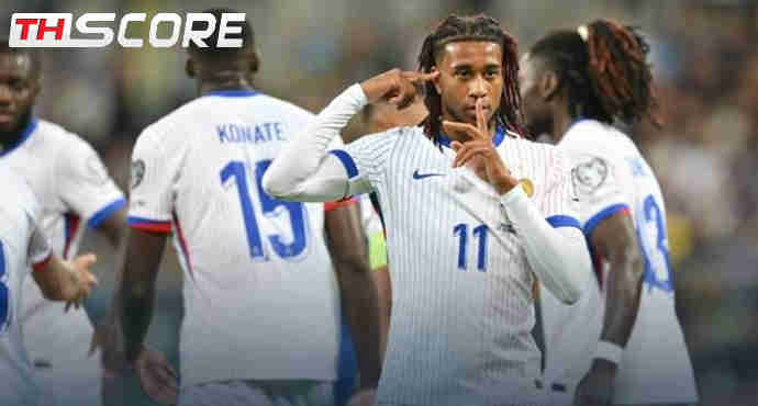 ฝรั่งเศสประเดิมชัย! บุกทุบยูเครน 2-0 เอ็มบัปเป้ซัด, เดมเบเล่เจ็บต้องถูกเปลี่ยนตัวออก