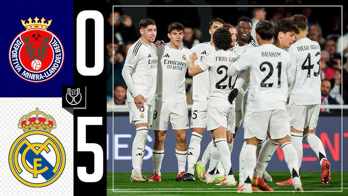 Minera 0-5 Real Madrid | Guler lập cú đúp, Valverde ghi bàn và kiến tạo