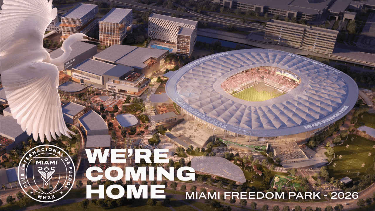 Chính thức: Inter Miami sẽ sử dụng sân vận động mới làm sân nhà vào năm 2026