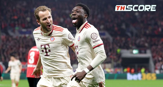 ฟอร์มร้อนแรง! บาเยิร์นชนะเลเวอร์คูเซ่นด้วยสกอร์รวม 5-0 ผ่านเข้ารอบ 8 ทีม