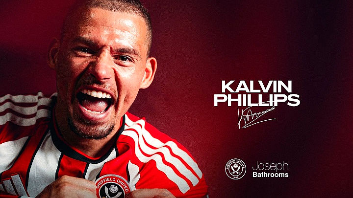 Tiền vệ 30 tuổi của Man City, Kalvin Phillips, gia nhập Sheffield United theo dạng cho mượn