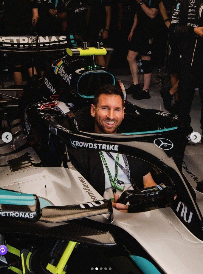 Messi dự khán F1 Miami GP, trải nghiệm ghế lái xe đua và chụp ảnh cùng các tay đua