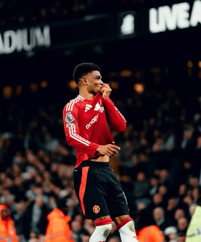 Amad has recorded 6 assists and 13 key passes in the Premier League this season, both of which are the highest among U22 players