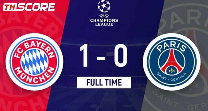 ยูฟ่าแชมเปียนส์ลีก - บาเยิร์น มิวนิค ชนะ ปารีส แซงต์-แชร์กแม็ง 1-0