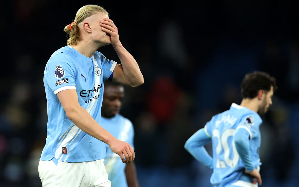 3 trận hòa liên tiếp! Man City 1-1 Brighton, tạm kém 5 điểm so với đội đầu bảng sau khi kết thúc trận đấu