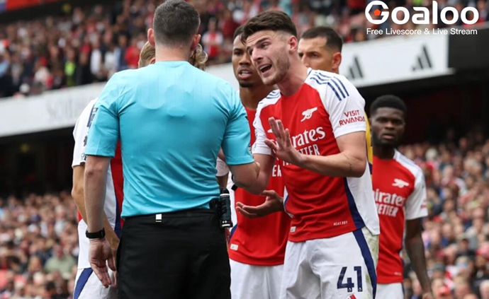 Declan Rice to miss derby is he is sent off in controversial fashion