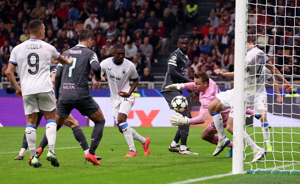 Kết quả UEFA Champions League: AC Milan 3-1 Club Brugge