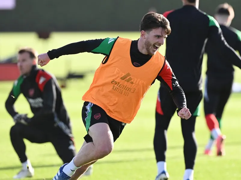 Declan Rice Set to Feature Against Sporting CP, Kieran Tierney Returns