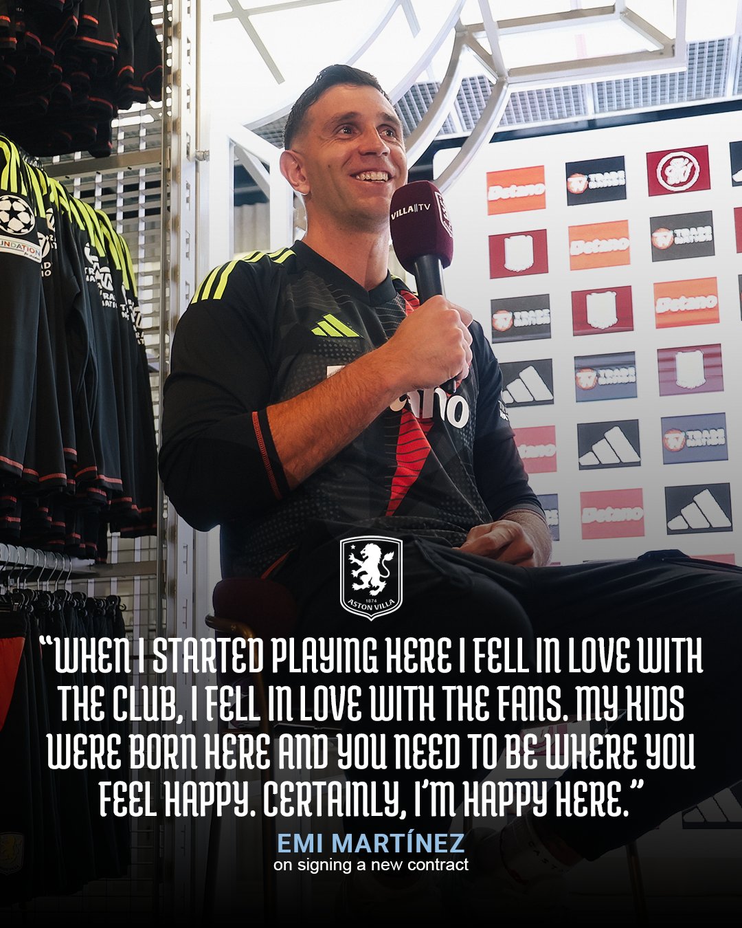 Emiliano Martinez Commits Future to Aston Villa with New Contract