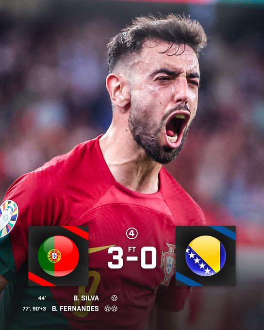 Kết Quả Euro 2024: Bồ Đào Nha 3 - 0 Bosnia