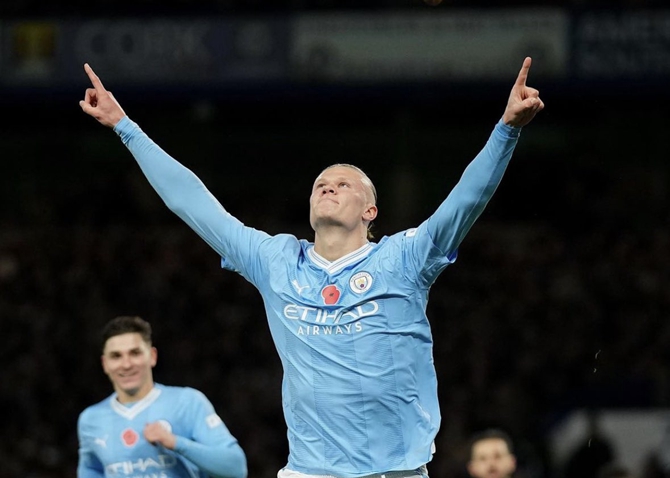 Erling Haaland hits 50th Premier League goal, breaks record