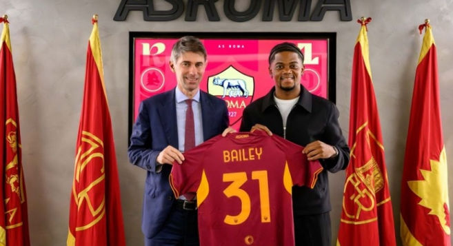 Chấn thương của tân binh Bailey của Roma nghiêm trọng hơn dự kiến và sẽ phải nghỉ thi đấu ít nhất một tháng