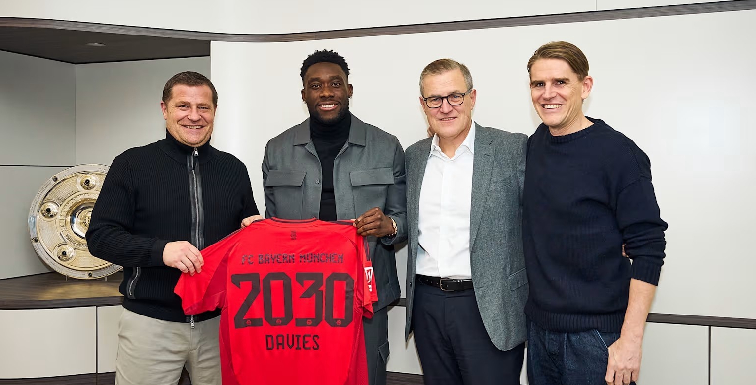 Alphonso Davies extends his contract with Bayern Munich until June 2030