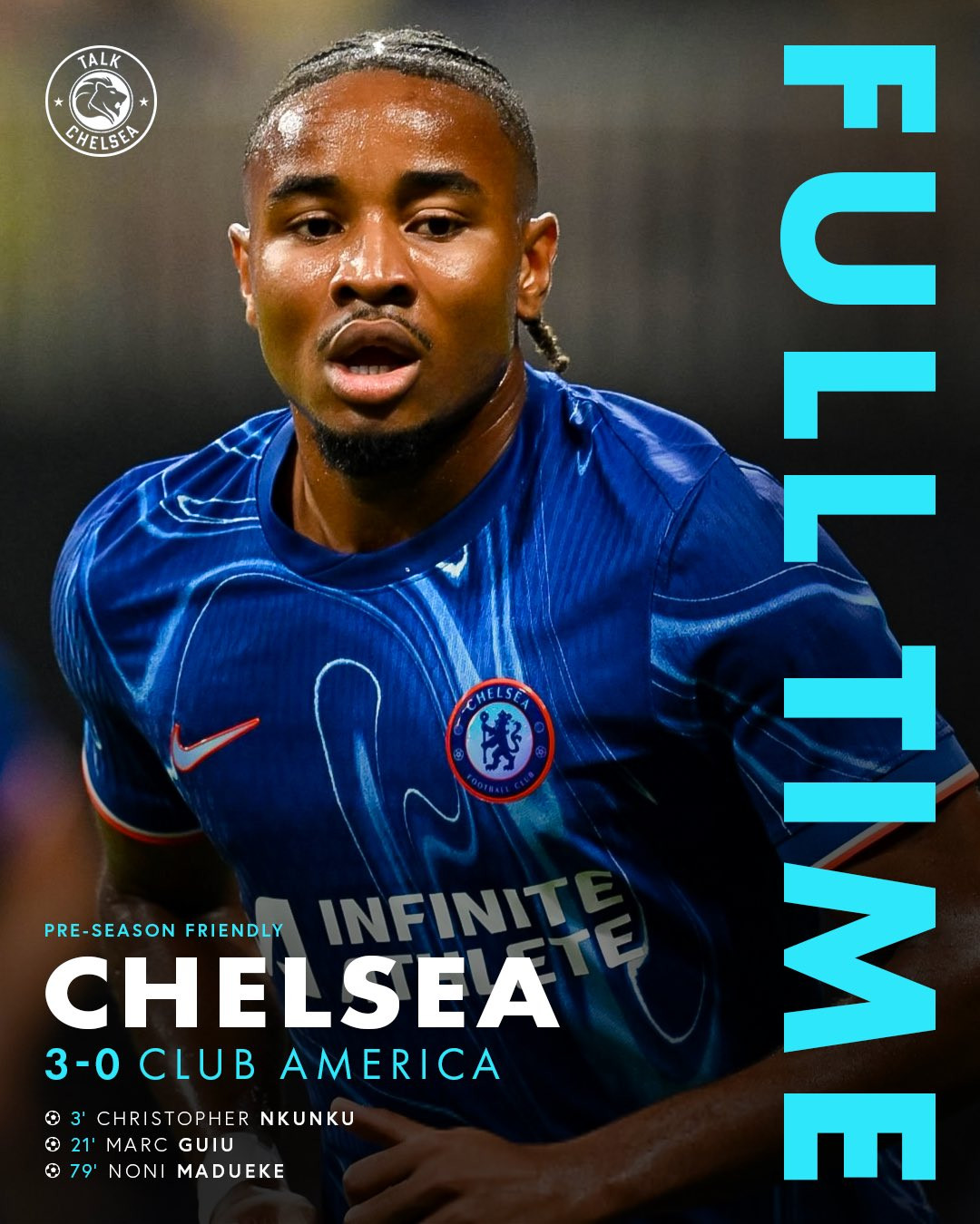 kết quả giao hữu CLB: Chelsea FC 3-0 Club America
