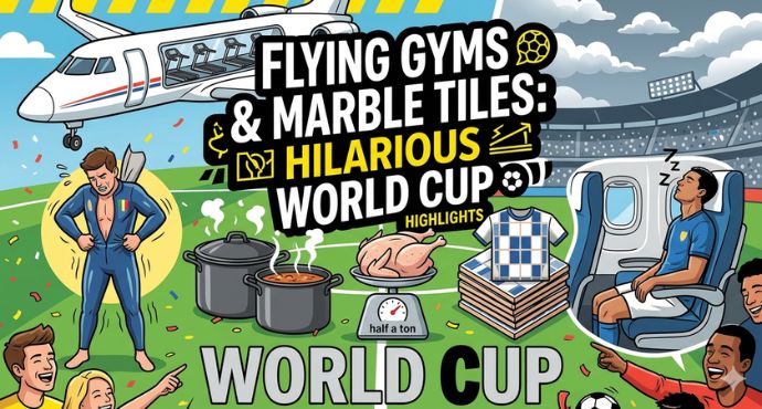 Flying Gyms and Marble Tiles: Hilarious Off-Pitch Highlights of the World Cup