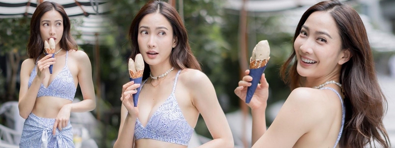 แต้ว ณฐพร แซ่บไม่แผ่ว ล่าสุด มาในชุดกินไอศกรีมที่สวยเซี้ยะที่สุดในสามโลก