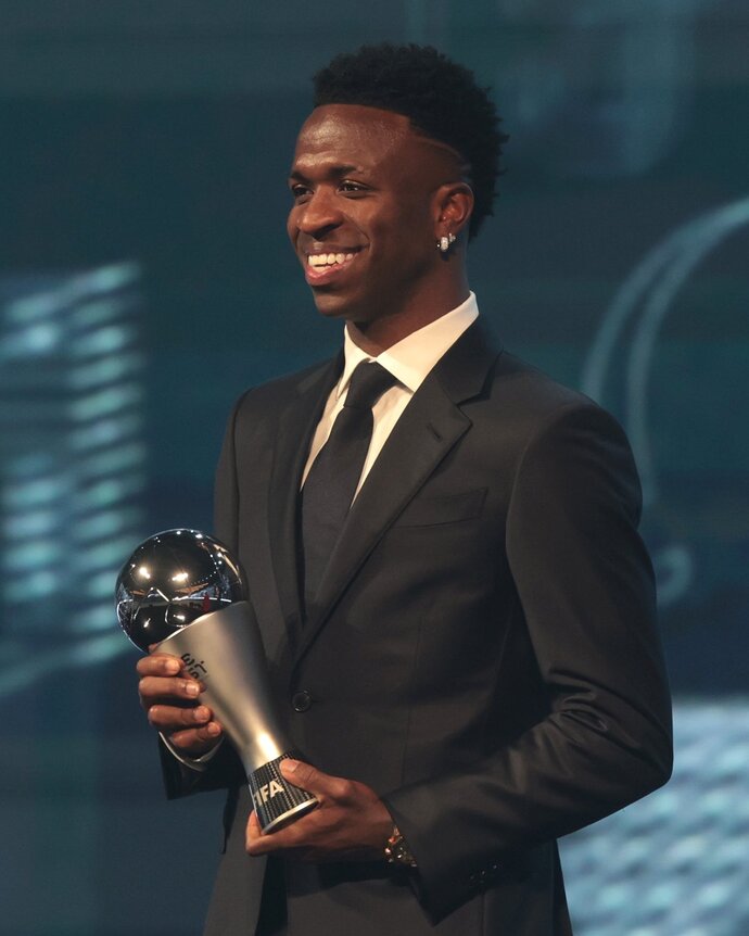 Vinicius 2024 honours: World Footballer of the Year, Champions League Player of the Year, three titles