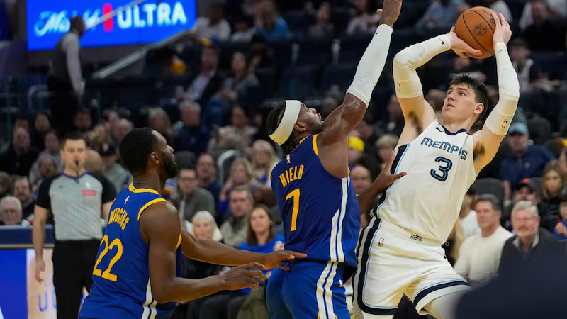 Warriors 121-113 Grizzlies, Warriors ném 23 cú 3 điểm đánh bại Grizzlies