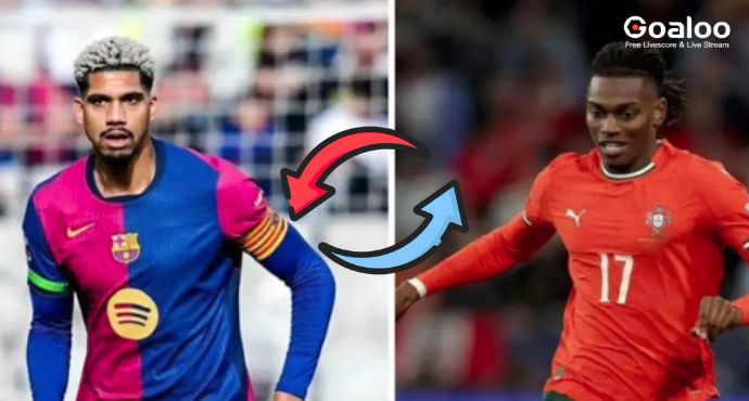 Barcelona and AC Milan Eye Historic Swap Deal: Leão for Araujo Sparks Debate