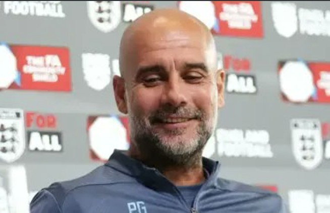 Before the match, Manchester City manager Pep Guardiola attended a press conference