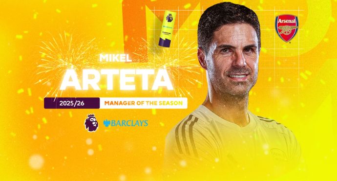 Mikel Arteta Named Premier League Manager of the Season After Ending Arsenal’s 22-Year Title Drought