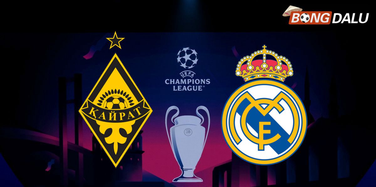 FC Kairat Almaty VS Real Madrid 23:45 30/09/2025 UEFA Champions League