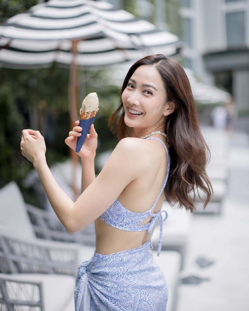 แต้ว ณฐพร แซ่บไม่แผ่ว ล่าสุด มาในชุดกินไอศกรีมที่สวยเซี้ยะที่สุดในสามโลก