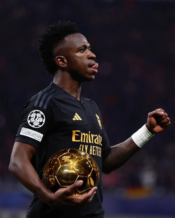 Vinicius 2024 honours: World Footballer of the Year, Champions League Player of the Year, three titles