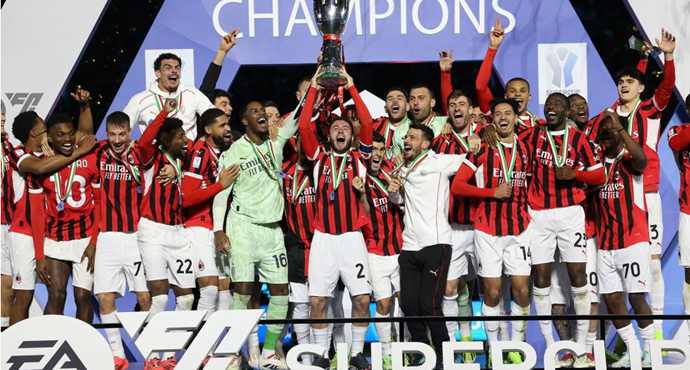 อับราฮัมทำประตูชัย เอซี มิลานคว้าแชมป์ซูแปร์โกปปาอีตาเลียนา!