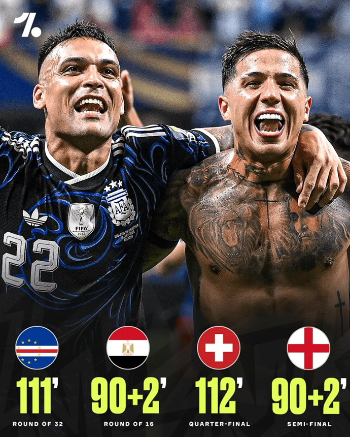 King of Late Drama! Argentina's Match-Winners in All 4 Knockout Games Came After 90 Minutes