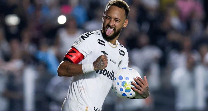 Neymar Scores Brace in Santos Return as Rafa Leão Watches On