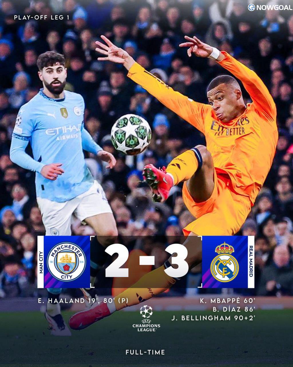 Manchester City 2-3 Real Madrid | Champions League 24/25 Match Highlights