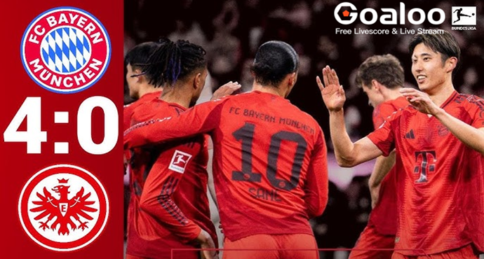 Bayern Munich Dominates Eintracht Frankfurt 4-0 to Extend Bundesliga Lead