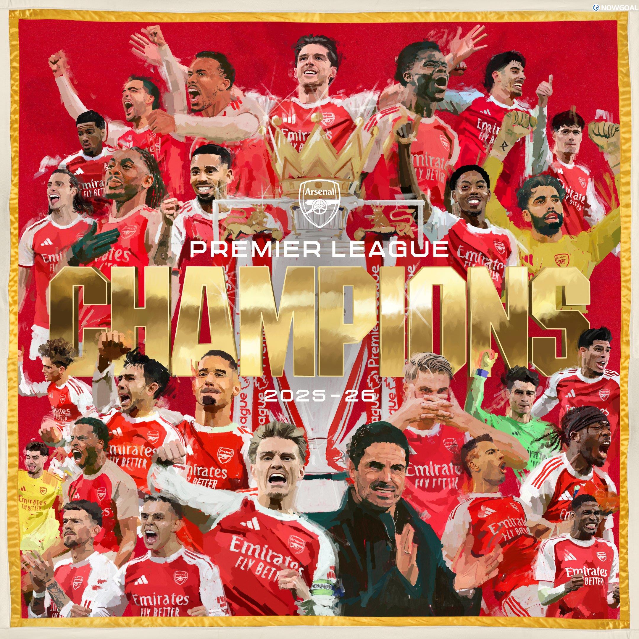 Arsenal win the Premier League title again after 22 years!