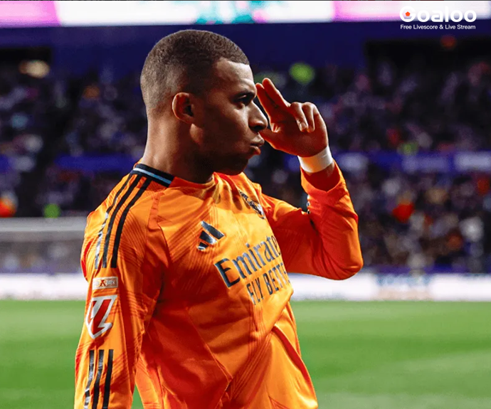 In great form! Mbappé has scored in five consecutive matches.