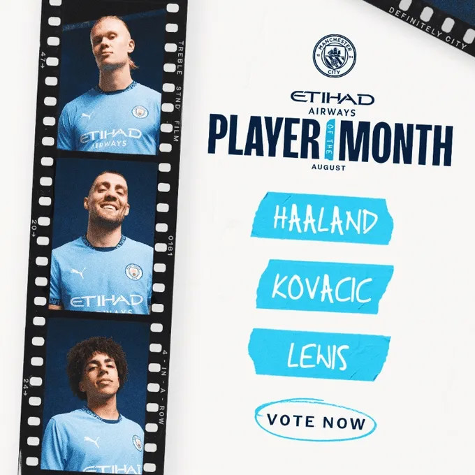 Ứng cử viên Cầu thủ xuất sắc nhất tháng 8 của Manchester City: Haaland, Kovacic, Lewis