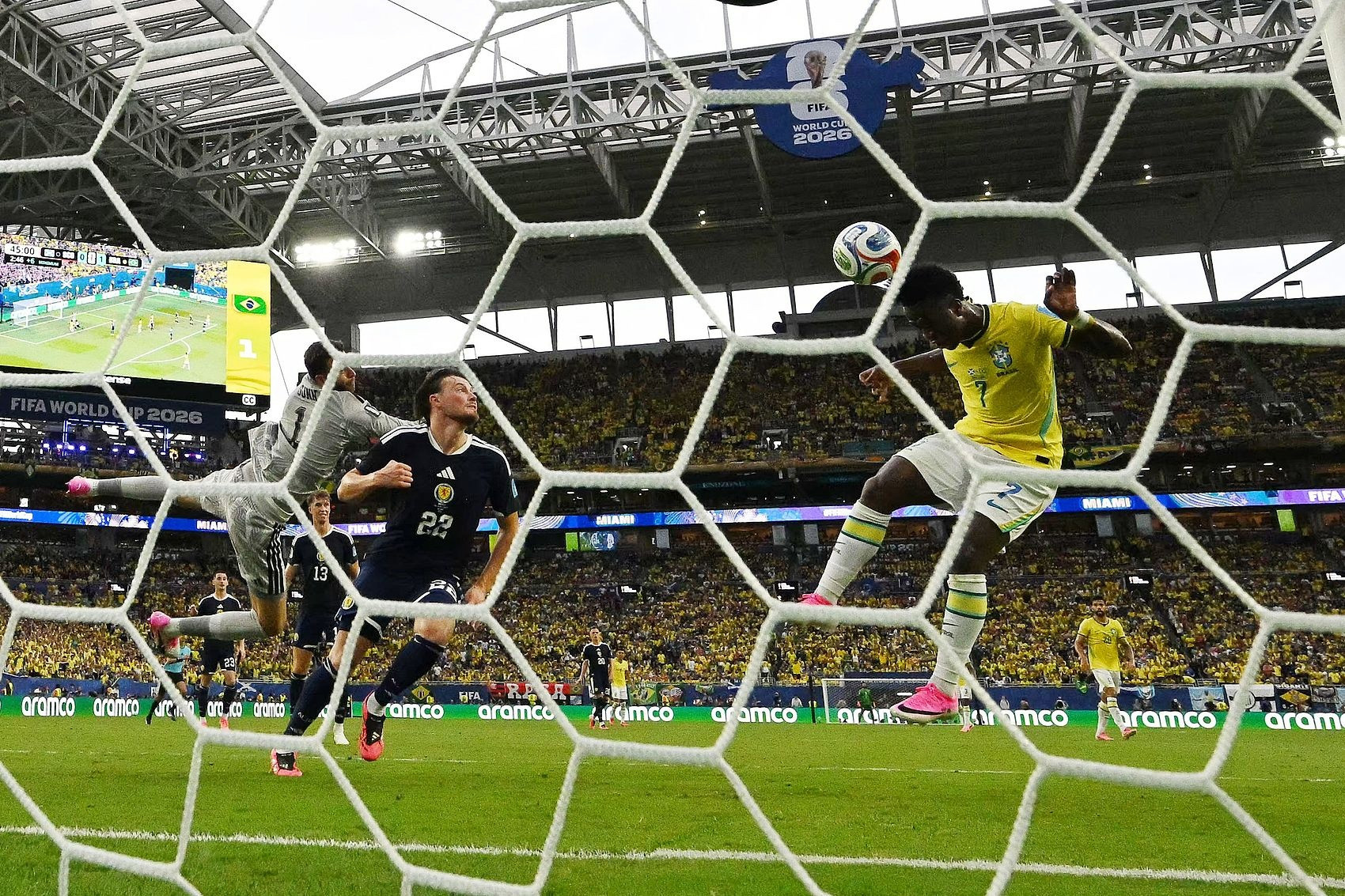 Brazil 3-0 Scotland | Vinicius lập cú đúp, Cunha ghi bàn, Neymar vào sân từ ghế dự bị