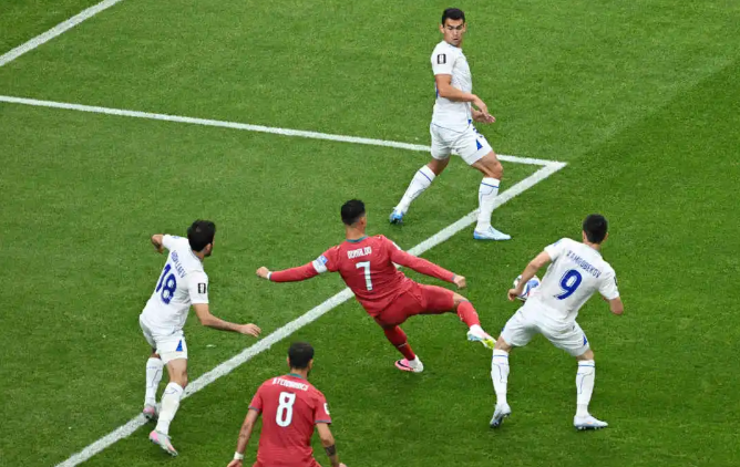 Ronaldo Ends Scoring Drought with Brace as Portugal Thrash Uzbekistan 5-0 to Top Group K