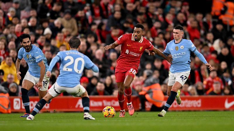 Liverpool 2-0 Manchester City| Salah ghi bàn & kiến tạo, The Red dẫn đầu Ngoại hạng Anh với lợi thế 9 điểm