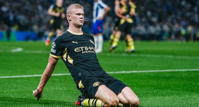 Haaland Double Fires Man City to 2-0 Victory at Porto