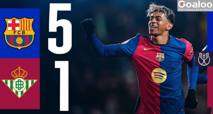 Barcelona Thrash Real Betis in Copa Del Rey