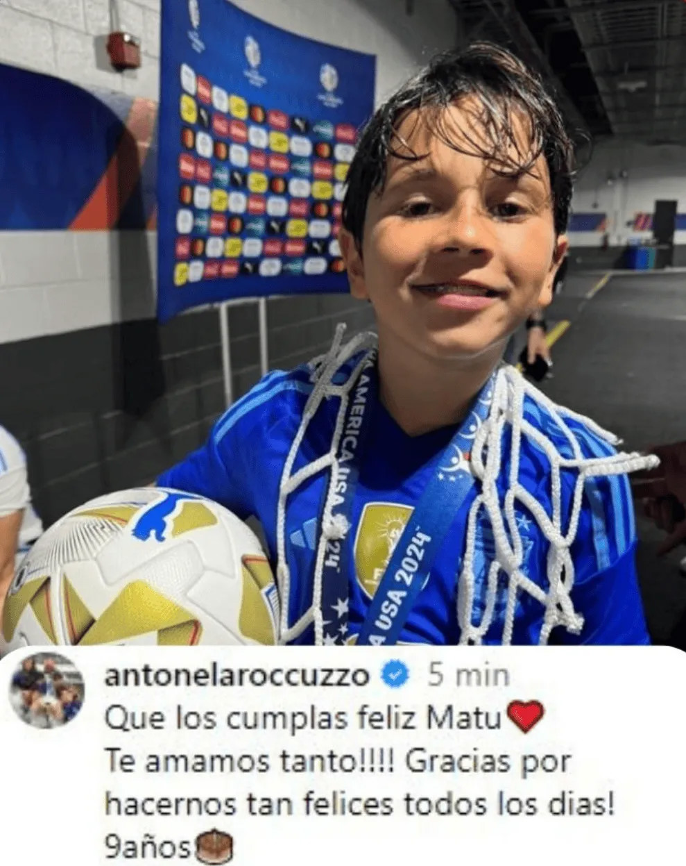 Sinh nhật lần thứ 9 của Mateo Messi, Antonella đăng ảnh lên mạng xã hội để gửi lời chúc