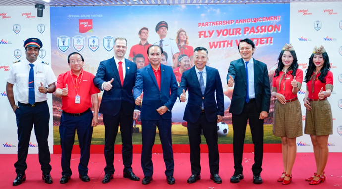 AWARD-WINNING VIETJET BECOMES OFFICIAL AIRLINE PARTNER OF ASEAN UNITED FC EVENTS