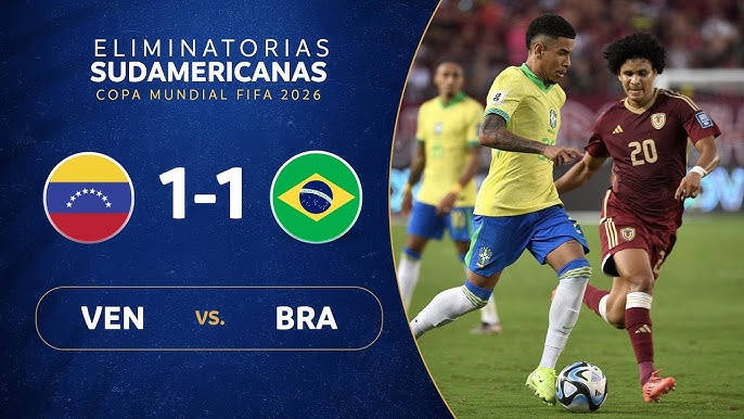 Venezuela 1-1 Brazil | Vinícius đá hỏng Penalty, Raphinha bỏ lỡ cơ hội tuyệt vời, lập siêu phẩm cũng khó mang về chiến thắng